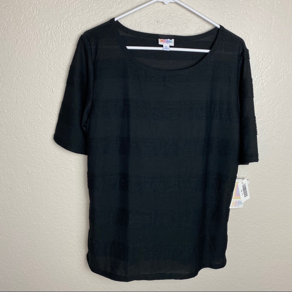 NWT Lularoe Gigi XL black basic short sleeve